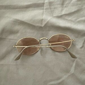 Ray-Ban Gold Oval Women's Glasses